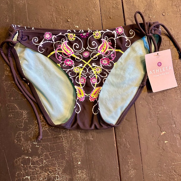 Athleta Other - NWT- Athleta Bikini Bottoms- Dk Charcoal